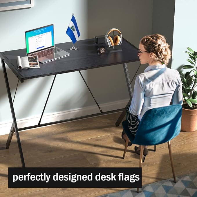 El Salvador Flag Salvadorian Flags, Small Mini Salvadorian Desk Flag, Used for Table Office Classroom Home Patriotic Events Decorations