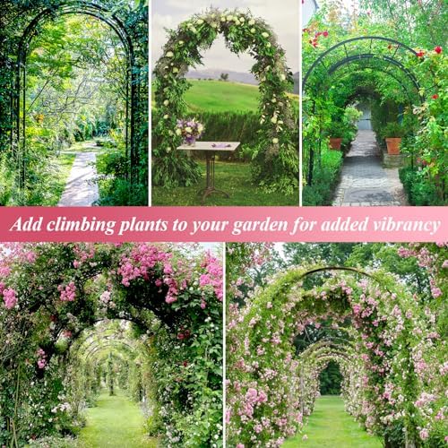 thickened tube garden arch trellis - metal garden, package contents