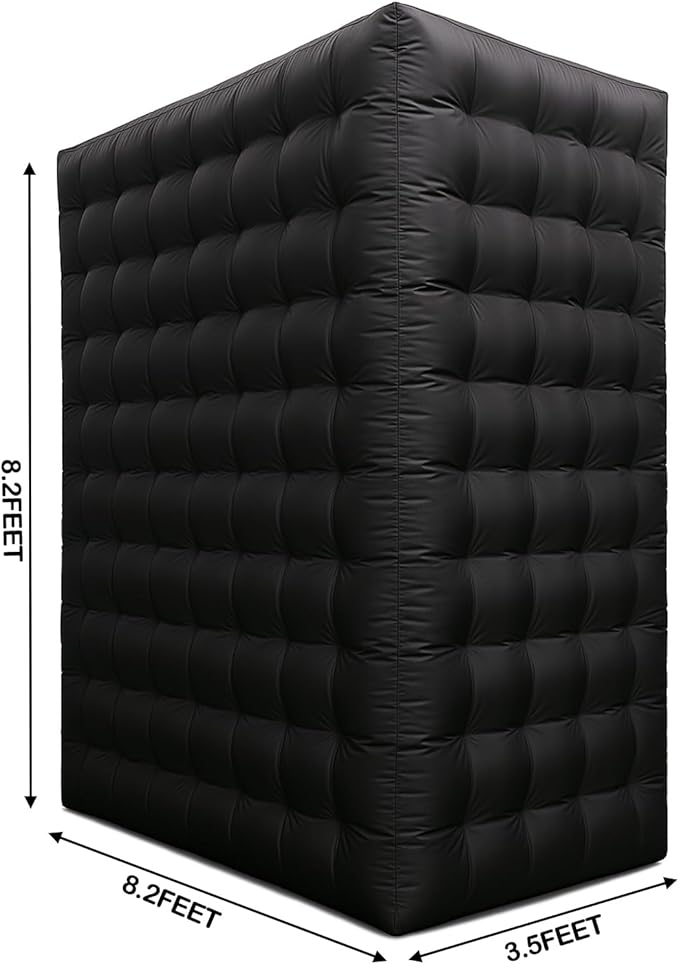 Golden New Inflatable Photo Booth Inflatable Photo Wall with Built-in Blower and LED Promotional Advertising for Wedding Events