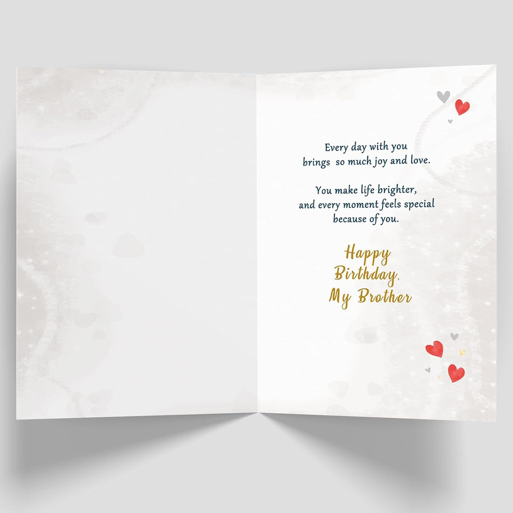 Brother Birthday Card, Happy Birthday Cards for Brother from Sister, Best Birthday Gifts Idea for Bro