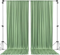 AK TRADING CO. 10 feet x 10 feet Sage IFR Polyester Backdrop Drapes Curtains Panels with Rod Pockets - Wedding Ceremony Party Home Window Decorations
