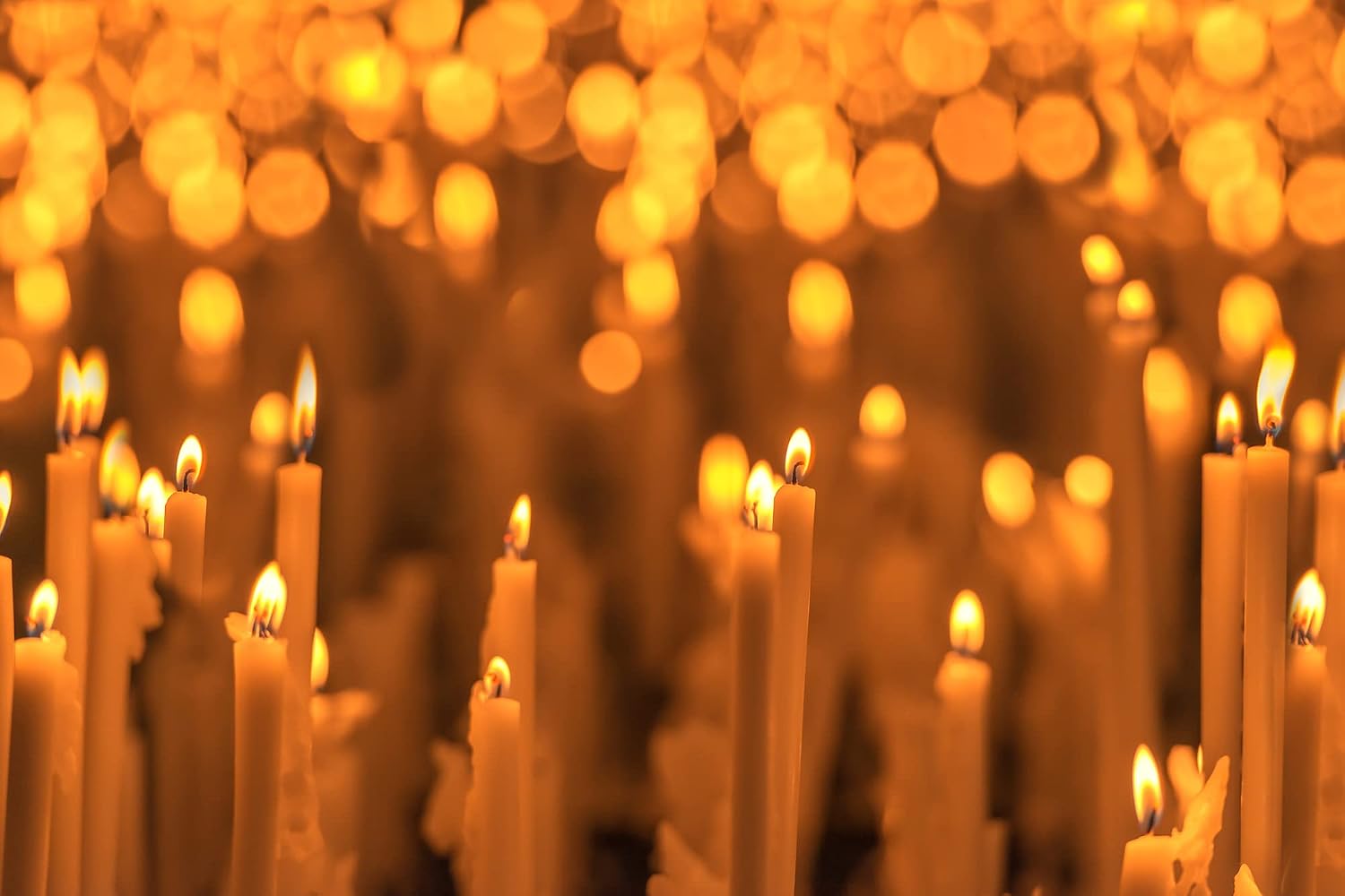 TALISMAN4U 33 Beeswax Taper Candles Jerusalem Church Candles 11 inch | Blessed Holy Land Candles for Prayer, Cotton Wicks, Christian Worship, 75 Min Burn, Handmade Religious Gift