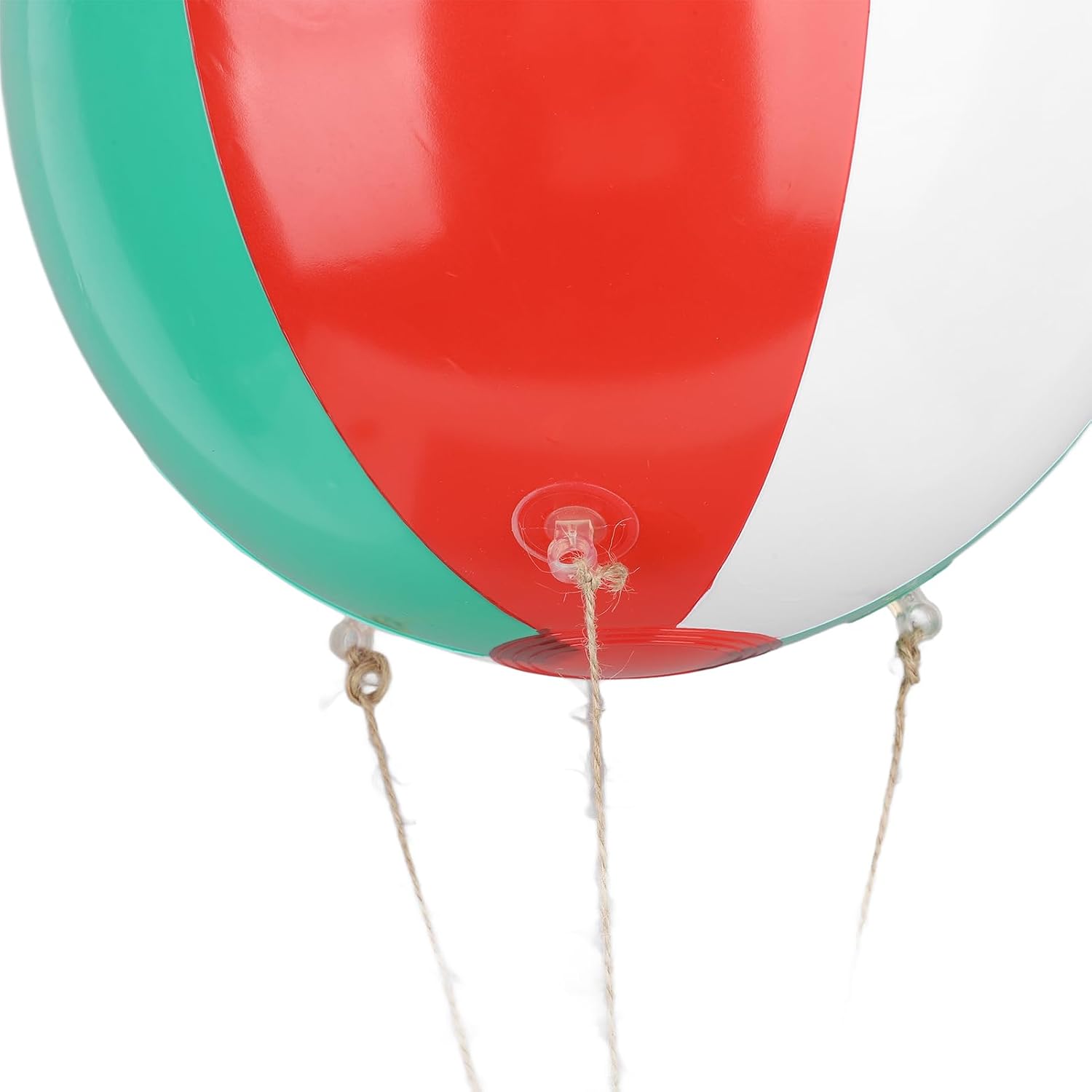 Christmas Hot Air Balloon Basket | PVC Storage Bin, For Dolls Candies, Lightweight, With Hemp Rope