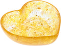 Heart Shaped Mineral Bowl Candle Holder Natural Crystal Stones Resin Material Sturdy and Versatile Decorative Crystal Display Bowl for Living Room or Office