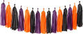 Black-Purple Orange Halloween Party-Decorations Tassel-Garland - 15pcs Graduation 2025 Supplies Tassels, Birthday Wedding Baby Bridal Shower Decor Panduola