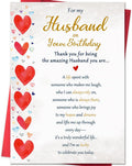 Beixian Funny Birthday Card Gifts for Husband from Wife | Happy Birthday Decorations for Men, 8x5.3 Inches, Double, Sided
