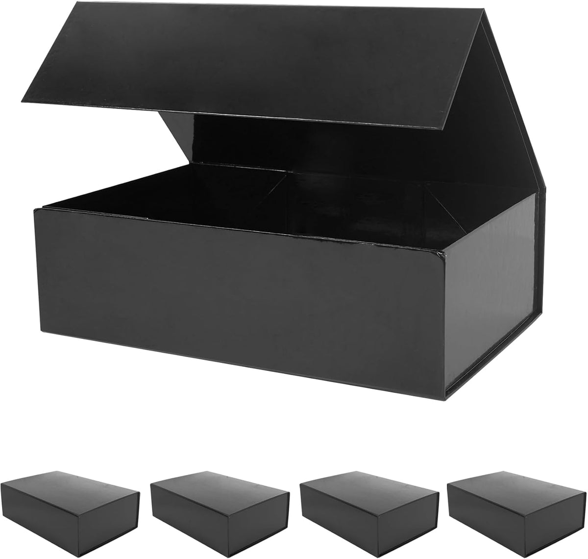 aimyoo black gift box, 13.8x9x4.3 in presents box, main product view