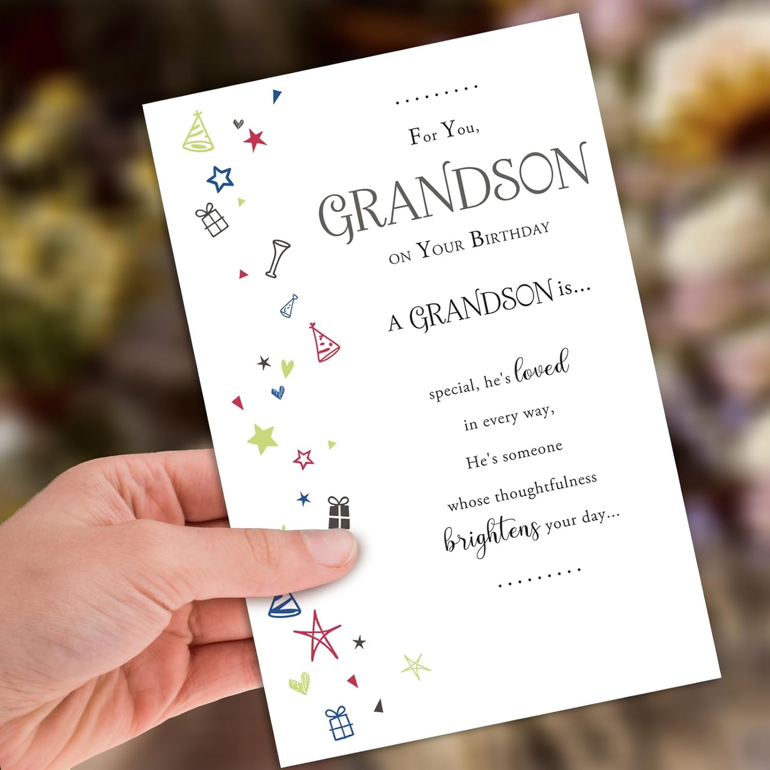 Grandson Birthday Card, Birthday Card Gitfs for Grandson