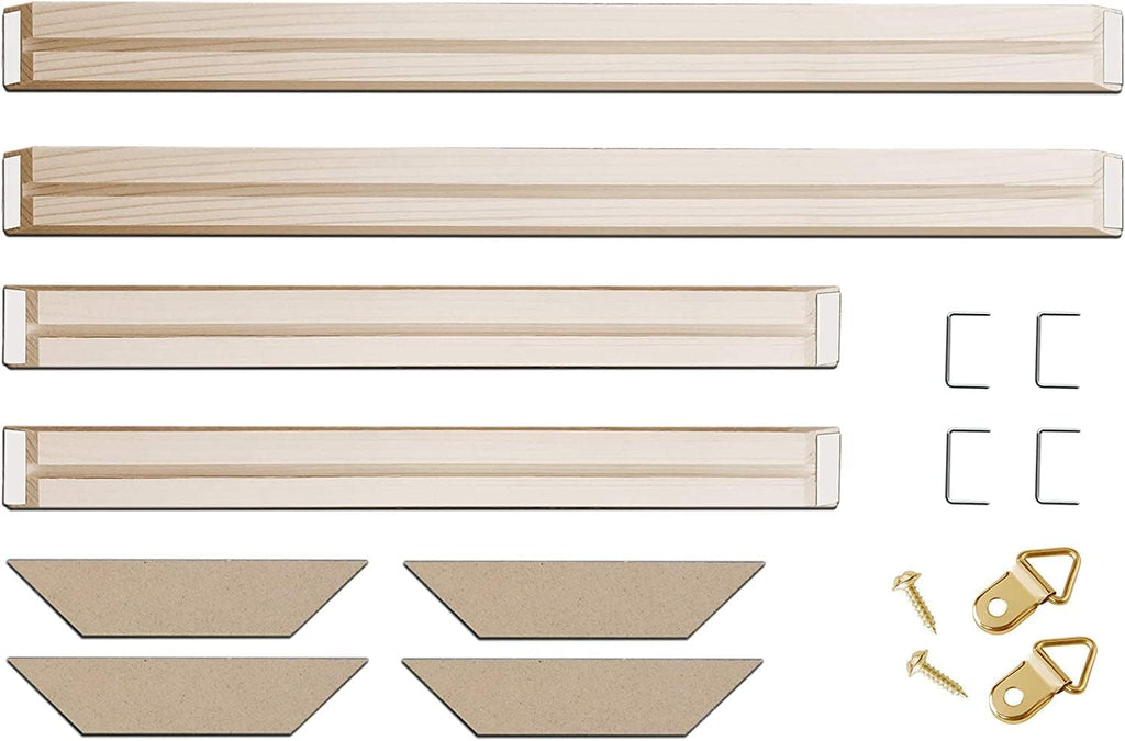 diy solid wood canvas frame kit with stretch, main product view