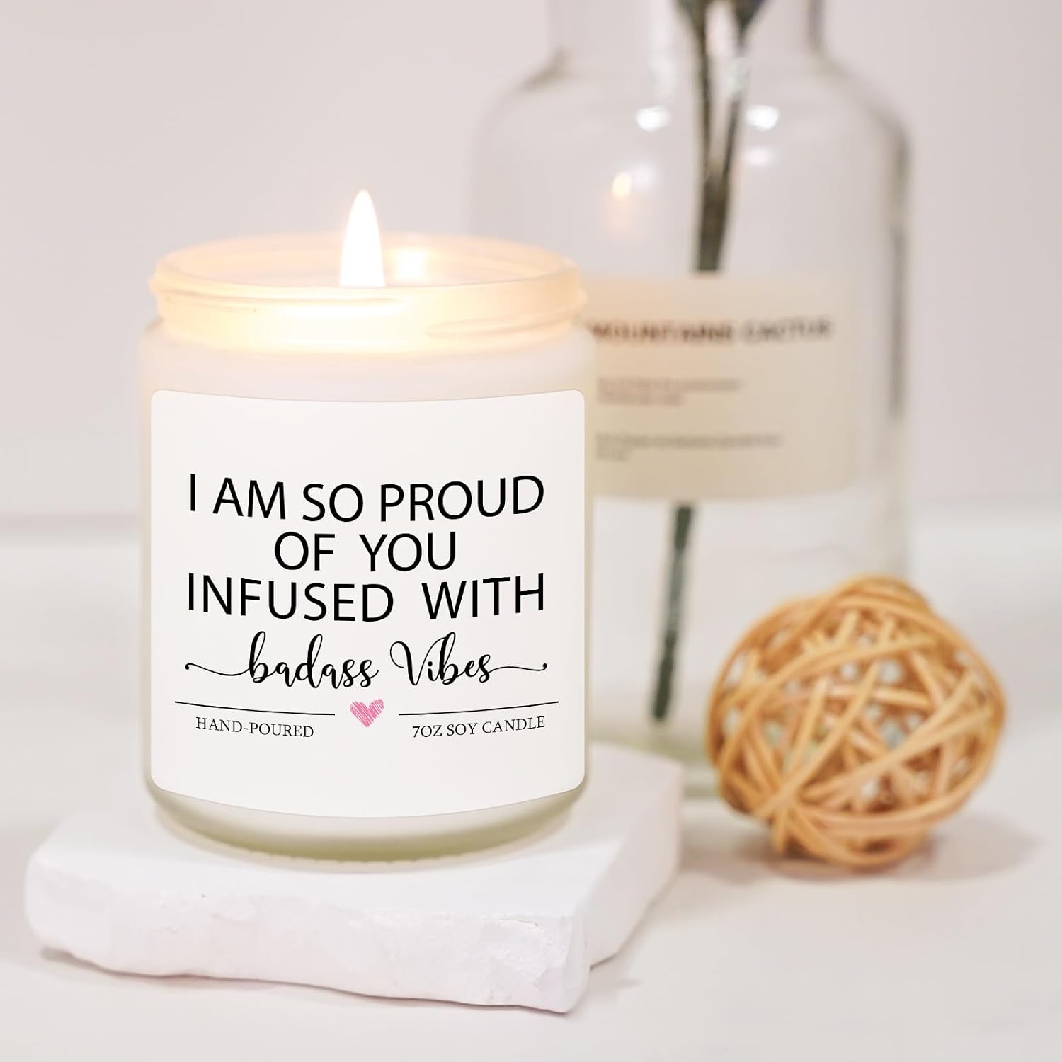 Funny Congratulations Candle, Congratulations Gifts for Women, Proud of You Gifts, Promotion Gift, Badass Gift for Women, Men, College Graduation, Divorce, New Job, Congrats Presents for Her Friend