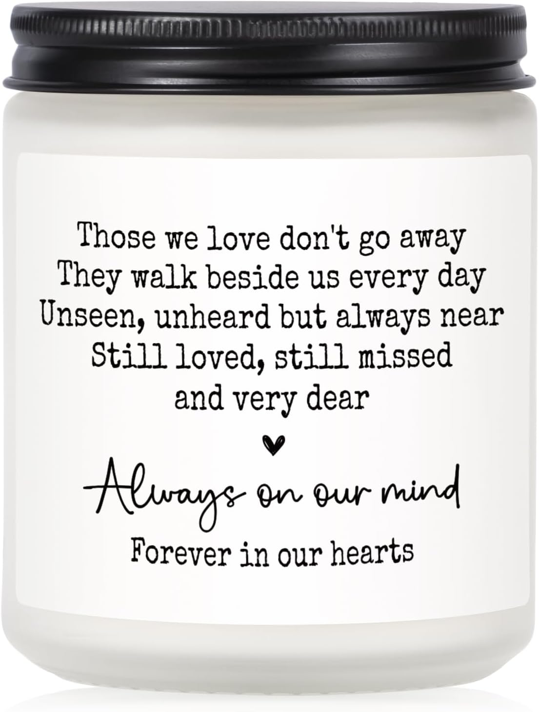 Shqiueos Sympathy Gifts for Loss of Loved One, Memorial Lavender Candle | Soy Wax 7oz, Bereavement, Thinking of You, Grief Gift, Funeral Comfort Condolence Remembrance Christmas Gift