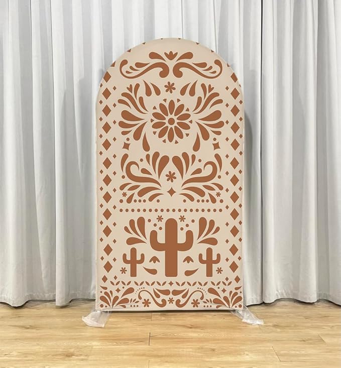 Mexico Theme Arch Stand Covers Fiesta Wedding Party Elastic Fabric Background Birthday Baptismx Baby Shower Decor Props (67x150cm(2.2x5ft),G-3741)