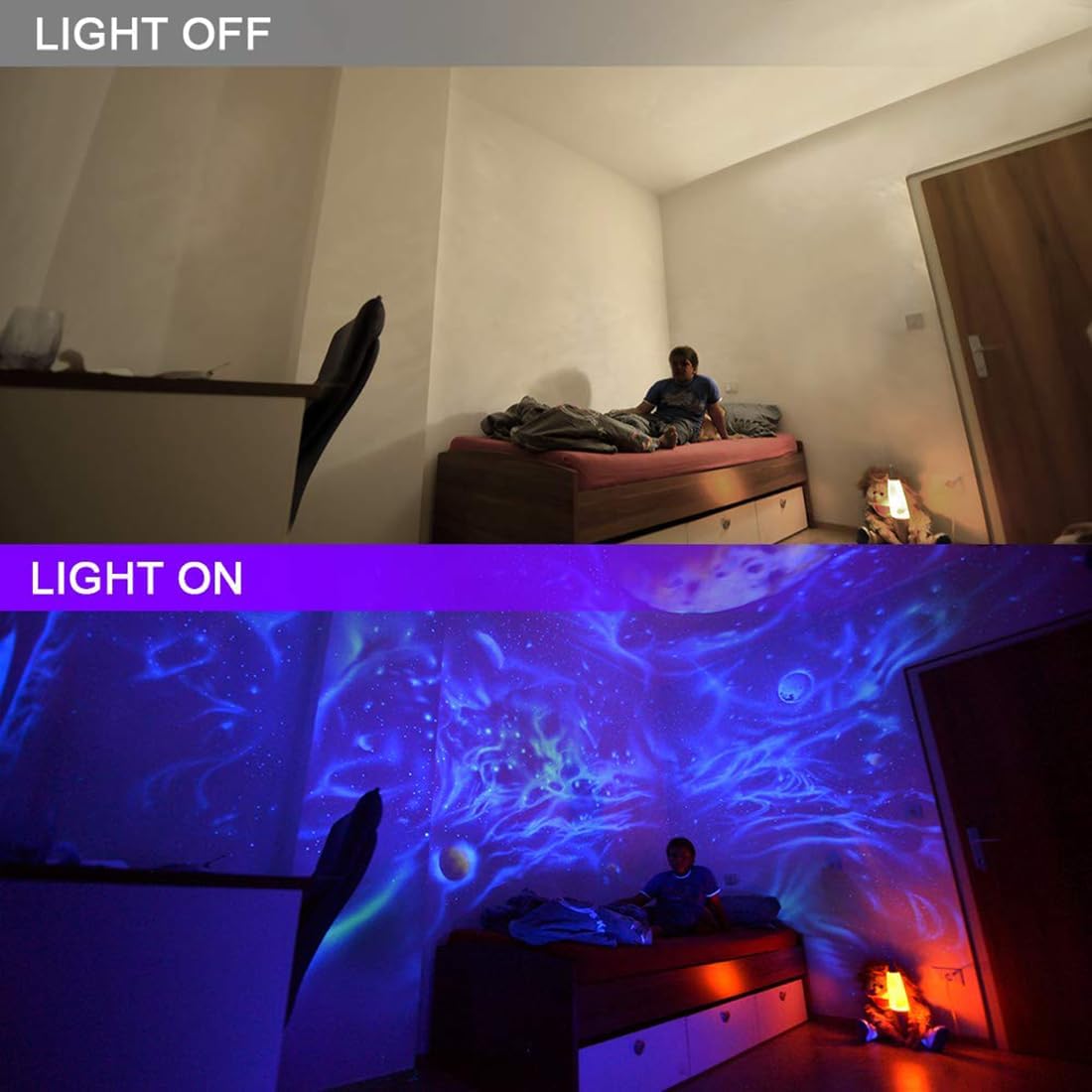 MELPO Black Light 30W LED Blacklight Flood Light Outdoor for Glow Party