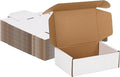MEBRUDY 6x4x2 Inches Shipping Boxes Pack of 50, Small Corrugated Cardboard Box for Mailing Mailer Packing, White