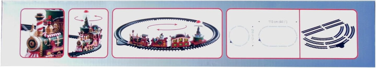 lemax north pole railway, 26.18 in l x, close-up detail