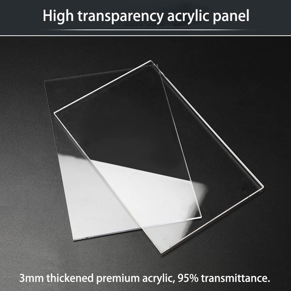 duvindd 2-shelves acrylic display case for 1/8 scale on a desk or shelf
