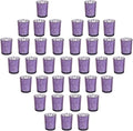 Purple Mercury Glass Tea Light Holders Set of 36 - Elegant Votive Candle Holders for Weddings, Showers and Home Decor - Perfect for Table Centerpieces and Parties (Glass, Purple)