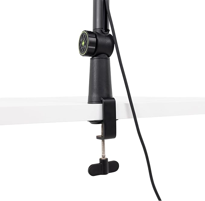 Shure by Gator Deluxe Articulating Desktop Podcasting Mic Boom Arm with Cable Management Channel; (SH-BROADCAST1)