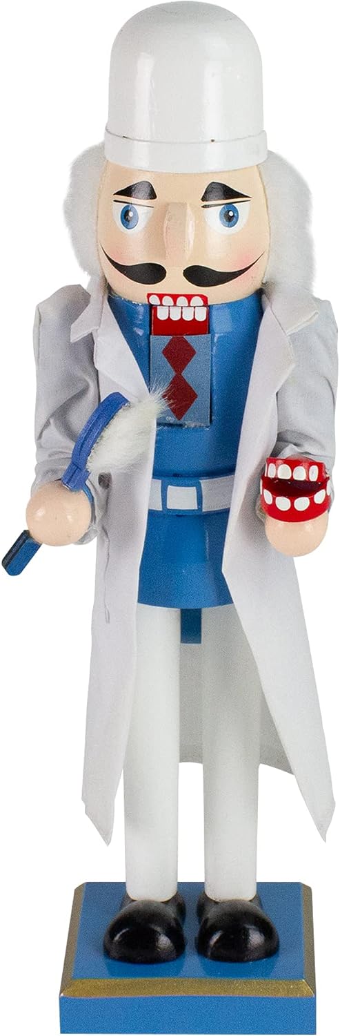 97152 14" decorative wooden christmas nutcracker dentist with, main product view
