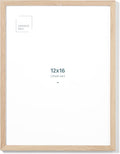 Opposite Wall - 12x16 in - Natural Solid Oak Wood Picture Frame - Lightweight, Versatile & Shatterproof - Wall Hanging Poster or Photo Frame - Wall Decor for Office, Gallery & Home