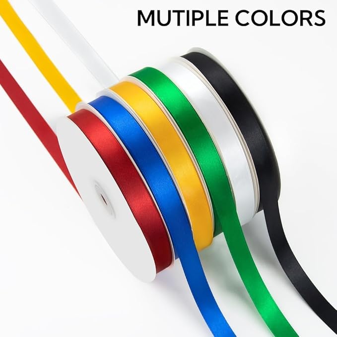 5/8 Inch 100 Yards Satin Ribbon Dusty Pink, Solid Color Fabric Ribbon for Gift Wrapping, Wedding, Polyester Gift Ribbon for Birthday Party Decoration, Craft, Hair, Floral, Sewing