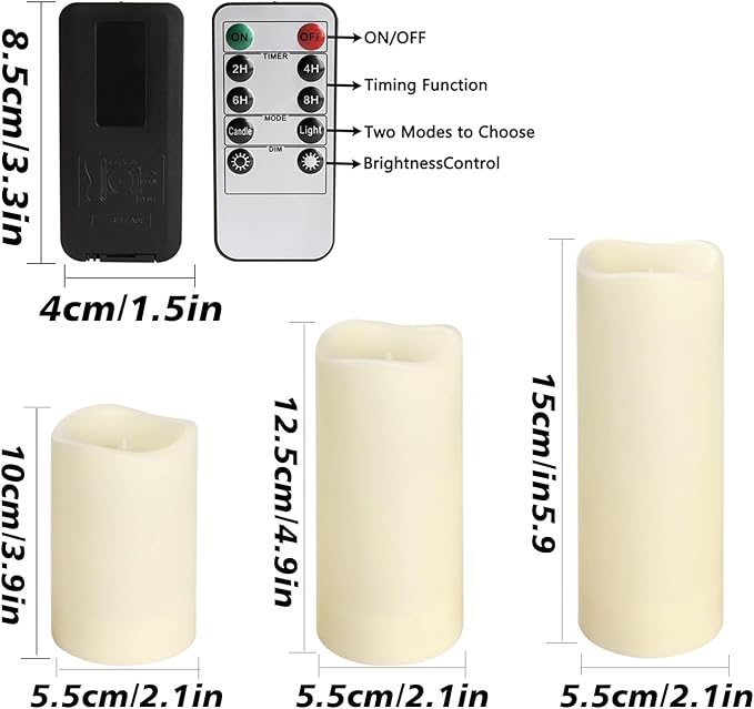 36Pack Flameless LED Candles, Waterproof for Indoor & Outdoor Use, Equipped with 10-Key Remotes & Timer, Ideal for Weddings, Table Decor, Festivals & Home Accents…