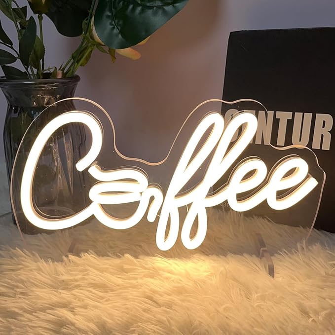 Coffee Table Number Neon Sign Desk Lamp Night Light Wedding Letter LED Neon Sign Wedding Table Decorations Neon Light Shop Bedroom Home Room Decor Christmas Party Warm White USB 30×16.7CM