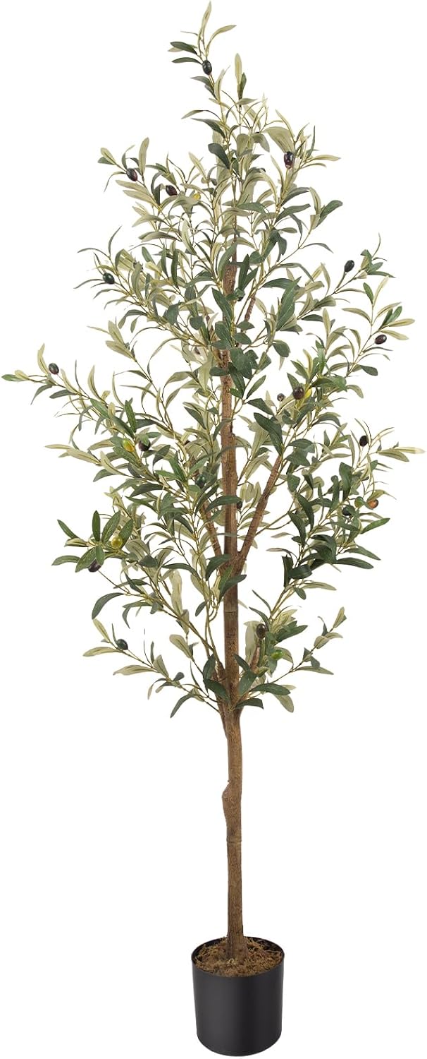 Artificial Fake Olive Tree 5FT 1Pack Faux Olive Tree for Home Decor