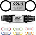 Personalized and Custom Dog Tag for Pets - No Noise - Engraved Name Tag - Slide On ID Tags and Collar Tags for Small, Medium, Large Dogs and Cats - Silent Customized