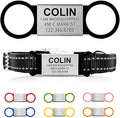 Personalized Engraved Dog & Cat ID Tags - Slide On, Silent, Custom Collar Tags for Small, Medium, Large Pets