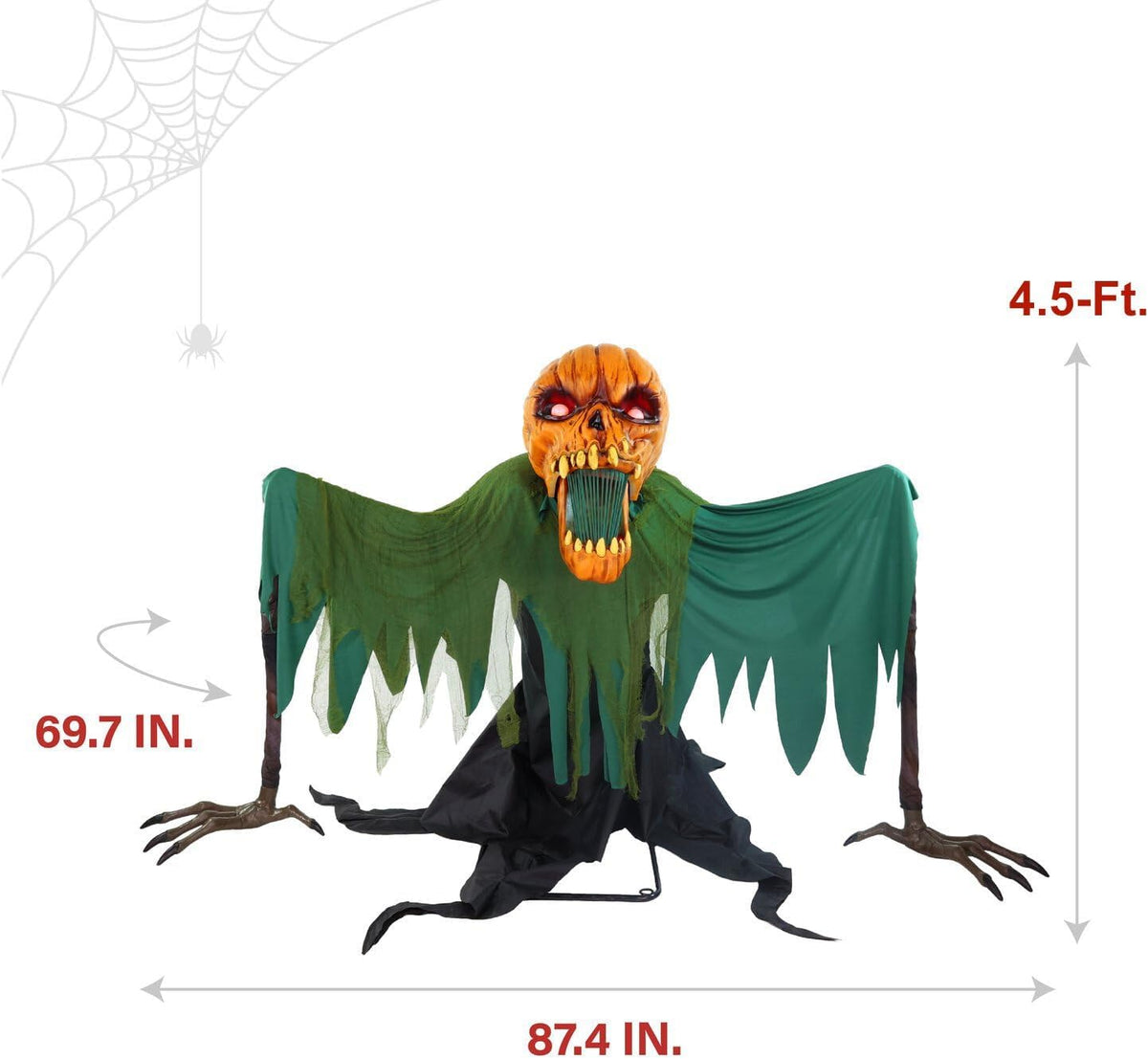 Haunted Hill Farm 4.5-Ft. Groundbreaking Jack Animatronic by Tekky