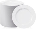focusline 100 white plastic plates, 7" small disposable, main product view