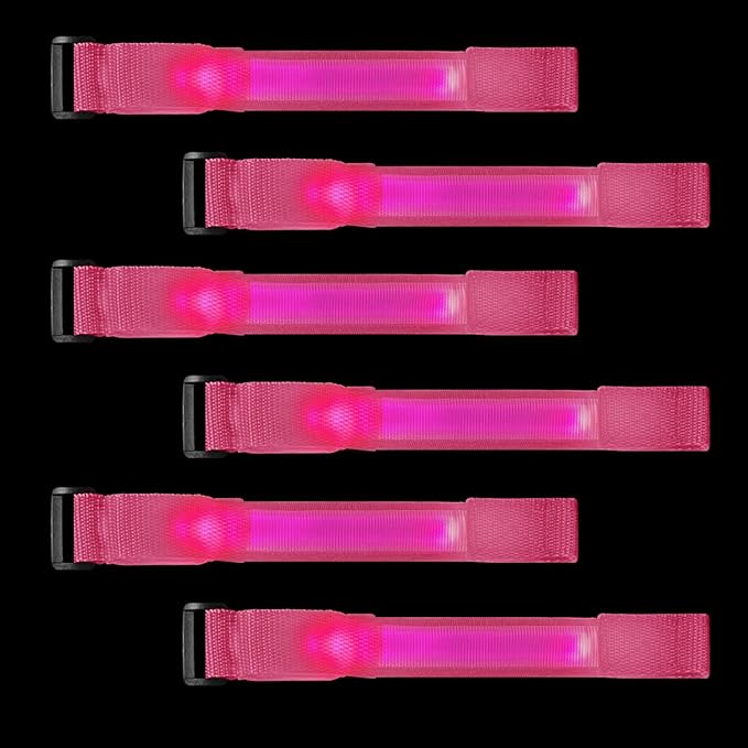 M.best 8pcs LED Light Up Bracelets Glow Flashing Wristbands Glow in The Dark Party Supplies for Wedding, Raves, Concert, Camping,Sporting Events, Party