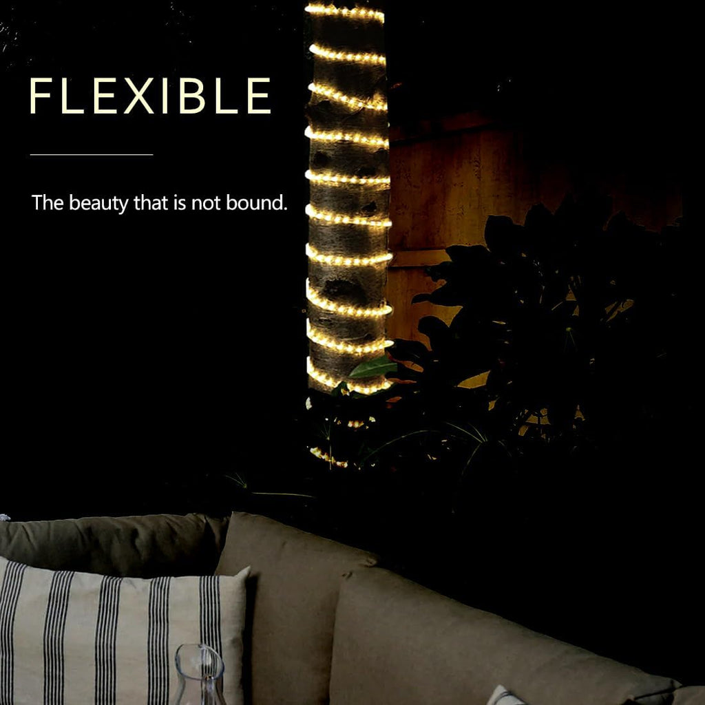 10FT Rope Lights Indoor,Connectable and Flexible LED Tube Lights,LED Rope Lights Outdoor for Garden,Patio,Porch,Backyard,Christmas Decoration(Warm White,2800K-3000K)