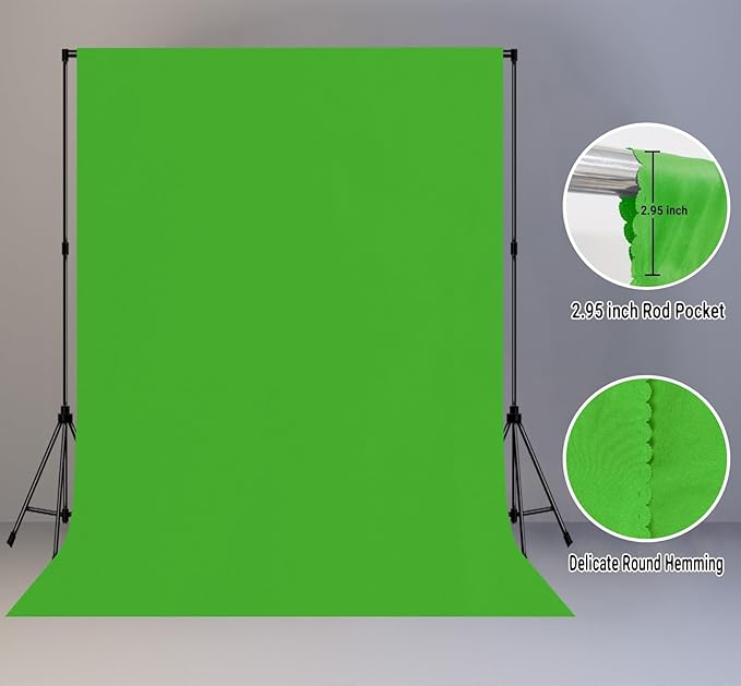 10x20FT Large Green Screen Backdrop Solid Color Photography Background Studio Photo Props