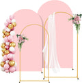 metal arch backdrop stand and pink cover set, main product view