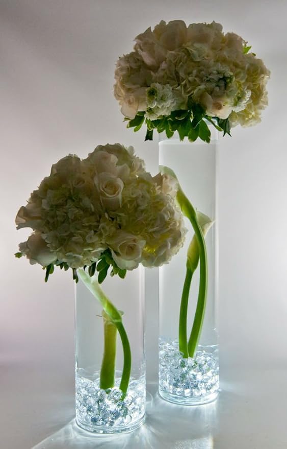 Halloween Lights Submersible LED Lights cr2032 Battery Powered Underwater Waterproof LED Tea Light for Events Wedding Centerpieces Vase Floral Xmas Holidays Home Decor Lighting(Pack of 12) (White)