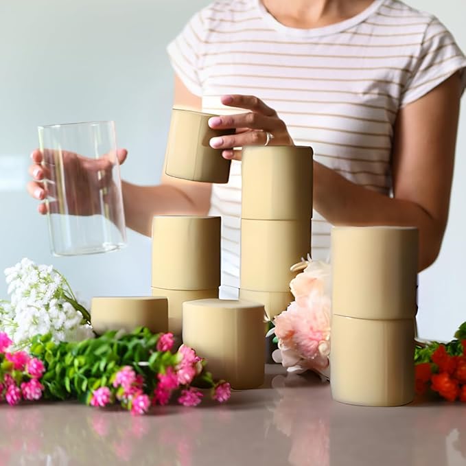 XCEL Floral Foam Block Unlike Any Other - Reusable Floral Blocks Flower Foam for Artificial Flower Arrangements (Cream - 3" x 3" Round (10 Pack))