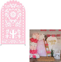 Arch Backdrop Cover Pink Mexican Fiesta Party Decorations Arch Stand Spandex Cover Girls Bloom Birthday Parties Wedding Baptism Baby Shower Decors (3.3x6.5ft Cover,G3767)