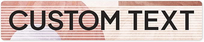 Custom Sign, Custom Street Sign, 11 Font Colors, 13 Font Styles, 4 Hole Options, 22 Sizes, 6x30 Inches, Rust Free DiBound, Fade Resistant, Made in USA by My Sign Center (Mid-Century Modern 1)