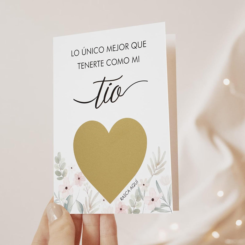 Spanish Will You Be My Godparents Scratch Off Card for Auntie and Unlce, Godparents Proposal Gift from Niece Nephew, Godmother and Godfather Request Asking, Padrino andMadrina Proposal Card - Tia Tio