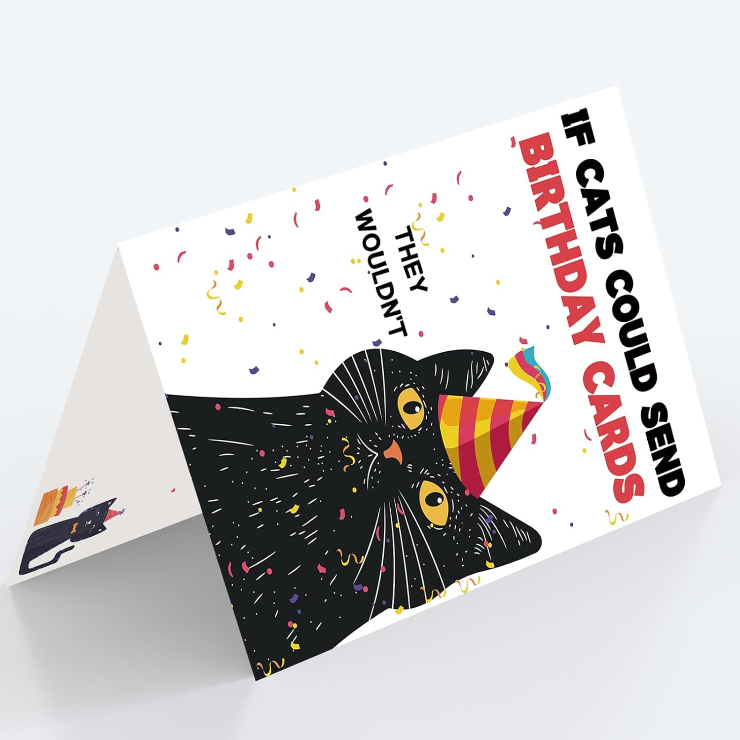 Funny Cat Birthday Card | Birthday Cards for Husband Wife Men Women and Every Cats Lover with Humorous and Heartfelt Message, 8"x 5.3" Gift Idea