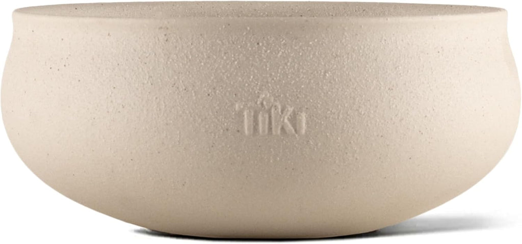 TIKI Citronella Candle 2-Pack – 7-Inch White Wax Bowl with Concrete Finish – Outdoor Decorative Candles for Patio, Deck, Garden, Backyard & Camping