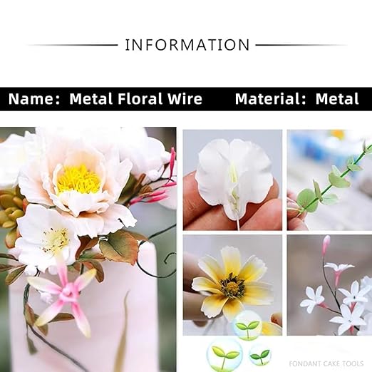 76Yards 26Gauge Green Metal Floral Wire Flexible Paddle Florist Garden Wire for Flower Arrangement,Crafts,Christmas Wreaths Tree,Garland.