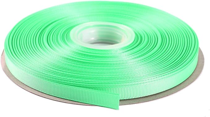 ITIsparkle 3/8" Inch Grosgrain Ribbon 50 Yards-Roll Set for Gift Wrapping Scrap Books Party Favor Hair Braids Baby Shower Decoration Cake Decoration Floral Arrangement Craft Supplies, Aqua Ribbon