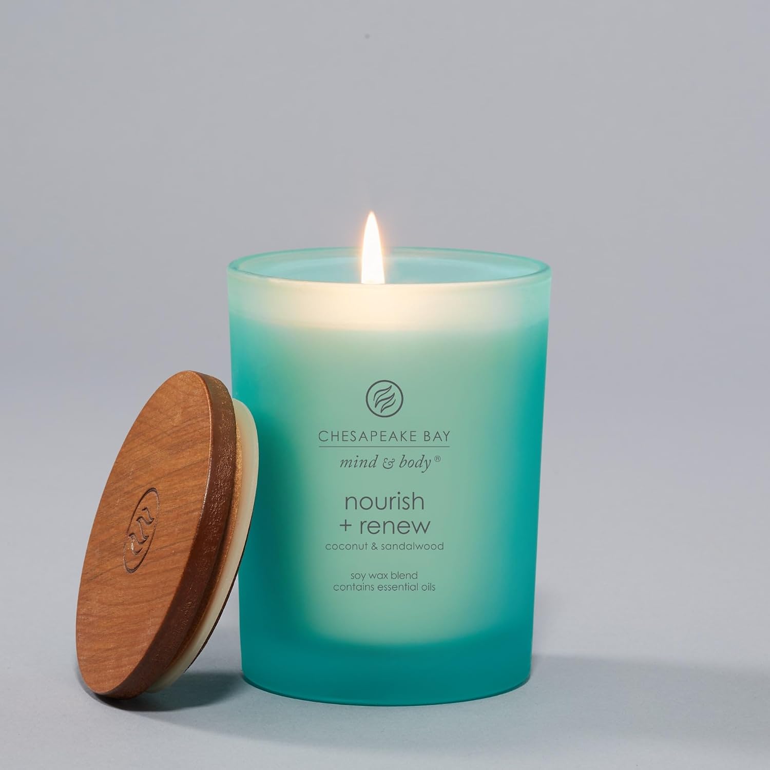 Chesapeake Bay Candle Mind & Body Medium Jar Candle Nourish + Renew (Coconut & Sandalwood)