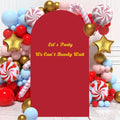 Red Arch Cover Wedding Arch Stand Covers 4FT Arched Backdrop Cover Spandex Arch Covers Stretchy Backdrop for Arches Wall Panels Chiara Back Drop Cover Baby Shower Balloon Party Decorations