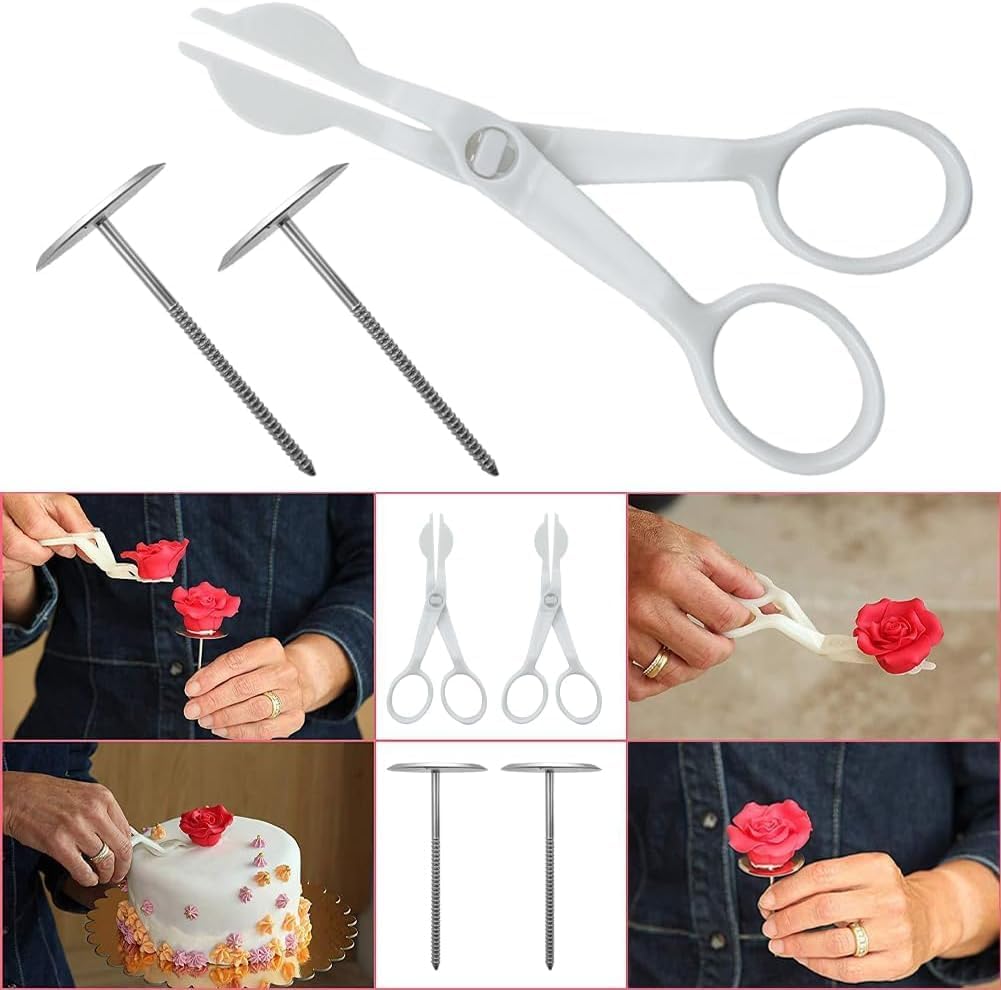 Cake Decorating Tools Supplies Kit - 82Pcs Baking Accessories with Turntable Stand Leveler 12 Piping Tips 52 Bags Icing Comb Scrapers Spatulas Cupcake Cookie Frosting Fondant Bakery Set for Beginners