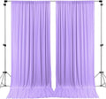 AK TRADING CO. 10 feet x 8 feet IFR Polyester Backdrop Drapes Curtains Panels with Rod Pockets - Wedding Ceremony Party Home Window Decorations - Lavender