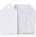 Uniclife 200 Pcs Price Tags 1.8 Inch Writable Price Labels White Price Display Tag for Pricing Clothing Jewelry Gifts Blank Hang Tag Merchandise White Marking Tags with Strings, 1.8" x 1.05"